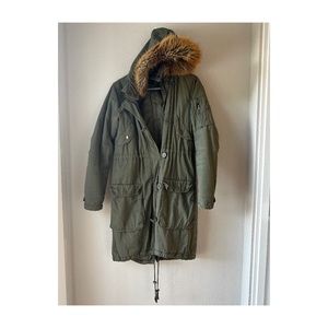 H&M Army Green parka Jacket